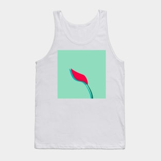 Red Peace Lily Tank Top